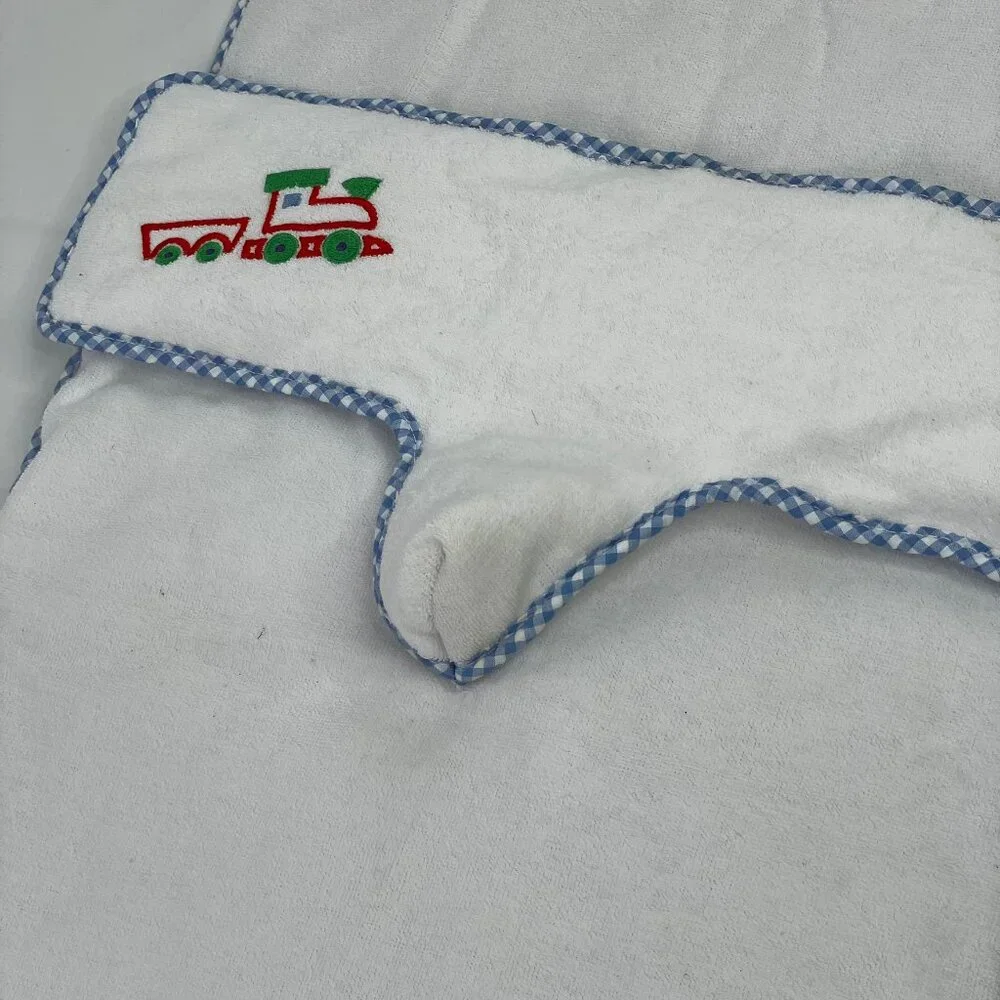 Baby Boy Pee Blocker Shield and Changing Pad Velcro Closure Trains 2-Piece Set